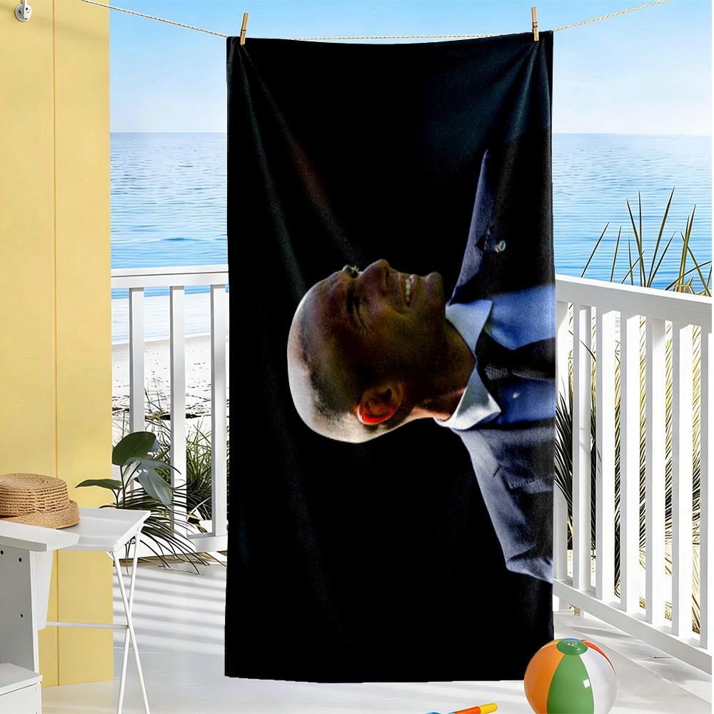 Zinedine Zidane's Leadership Style Beach Towel High Absorbency & Quick-Dry Comfortable Lightweight
