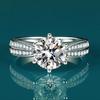 2026 Starlight Queen Moissanite Ring Women's New Women's Inlaid Zircon Accessories
