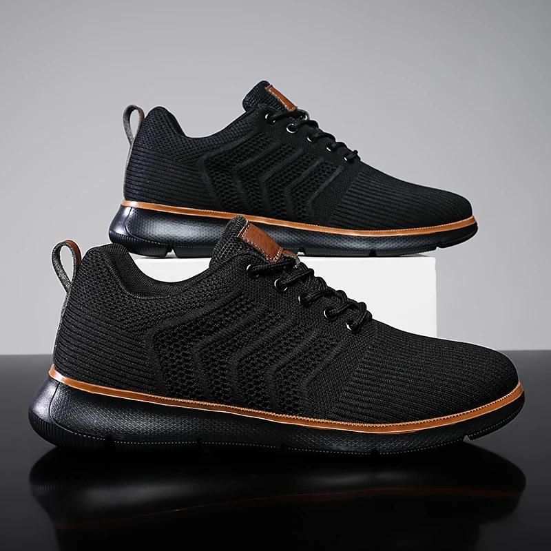 Mode Herren Mesh Freizeitsneakers Leicht Atmungsaktiv Businessschuhe Bequeme Walking Oxford Schuhe Trainer für Herren Zapatos Übergröße