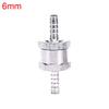 One Way 6/8/10/12mm 4 Size Aluminium Alloy Fuel Non Return Check Valve Fit for Carburettor And Low Pressure Fuel Systems