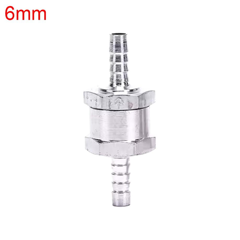One Way 6/8/10/12mm 4 Size Aluminium Alloy Fuel Non Return Check Valve Fit for Carburettor And Low Pressure Fuel Systems
