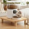 Non-slip Cat Food Dining Table Rack Wooden Raised Cat Bowl Stand Pet Feeder Stand  Home Use