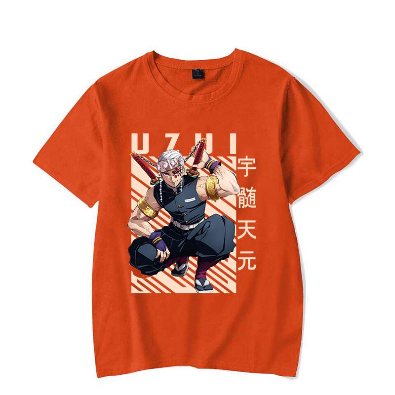 New Anime Uzui Tengen Print Short Sleeves Fashion Round Neck Men Woman T-Shirt Summer Casual Tees