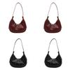 Pu Water Dumpling Shape Crossbody Bag With Zipper Closure For Daily Use