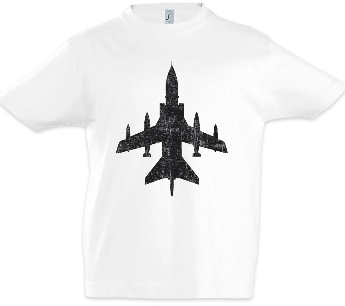 Jet IV Silhouette Kids Boys kids boys T-Shirt Fighter Pilot Pilot Fighter Plane Plane 110