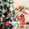 Christmas Ball Ornaments for Xmas Tree Decorations Colorful Hand Painted Hanging Party Supplies Holiday Decorative Sphere Gifts