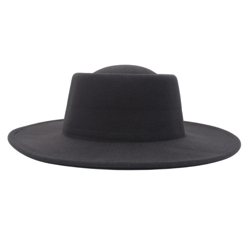 French Hat, Dome, Big Brim, Cashmere Hat For Men And Women, Woolen Hat, Jazz Top Hat.