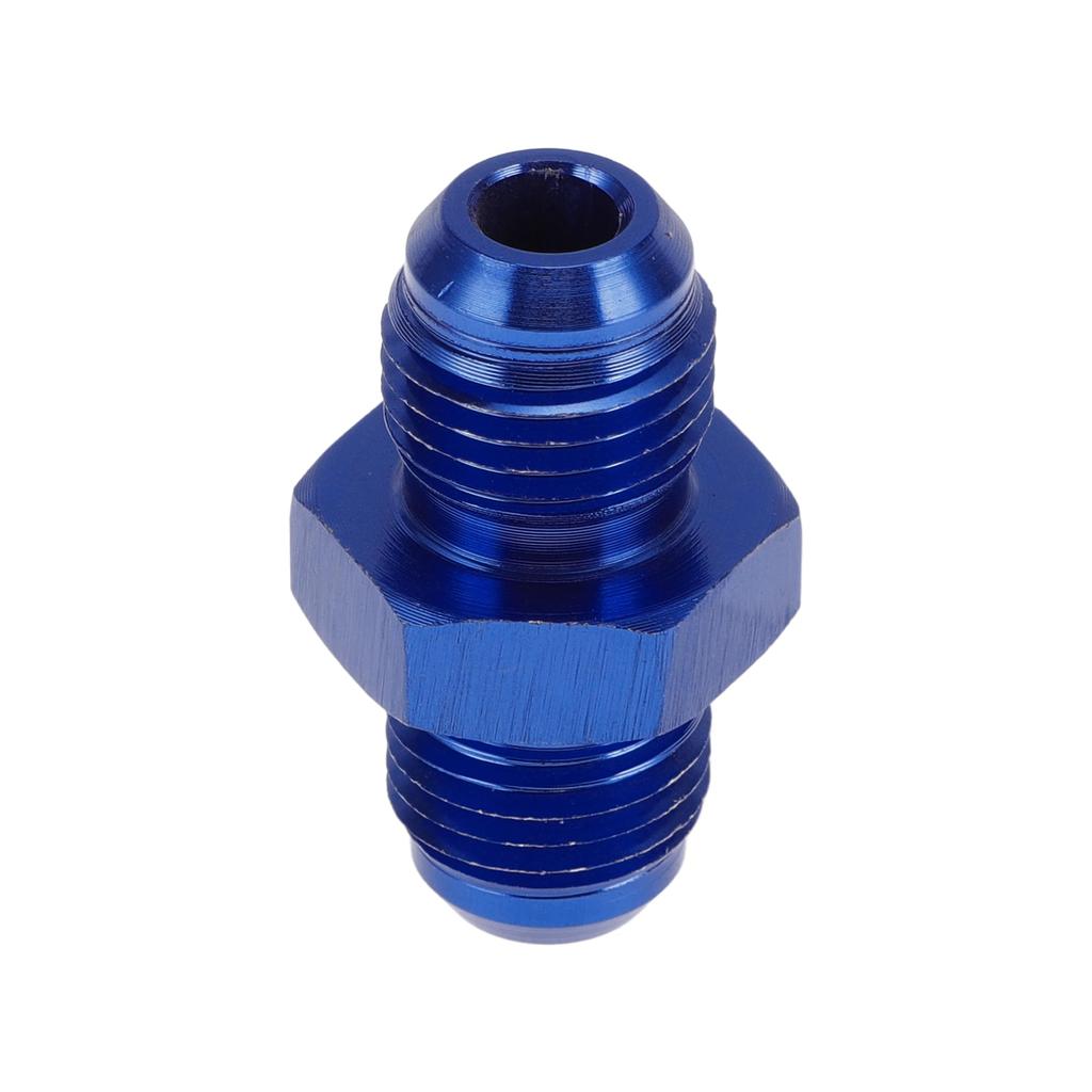 A ABSOPRO Female Flare Reducer Hose Fitting Adapter AN6 AN6 Fuel Line Connector Aluminum Blue