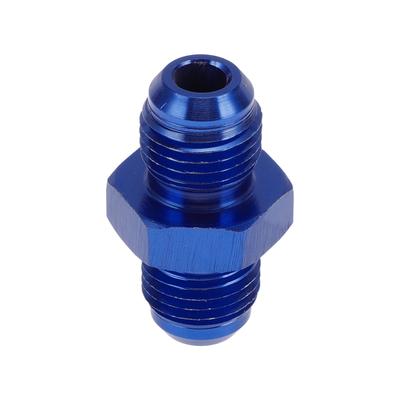 A ABSOPRO Female Flare Reducer Hose Fitting Adapter AN6 AN6 Fuel Line Connector Aluminum Blue