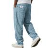 European & American Men's Double Pocket Embroidered White Label Casual Stripe Pants ()