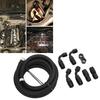 3 Meter Fuel Line Hose Kit AN6 Hose Fitting Adapter Aluminum Nylon Braided Diesel for