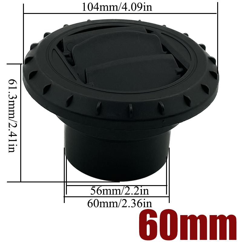 60mm 75mm 90mm Warm Air Vent Outlet Rotatable Air Diesel Heater Air Conditioner For Car Truck VAN Camper Pipe Outlet Connector