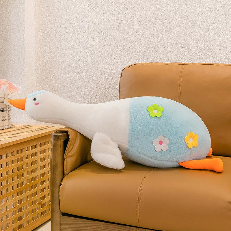 

Милая подушка-плед в виде гуся с цветущей сакурой, плюшевая игрушка, кукла для сна в кровати для девочки, кукла для прилавка на ночном рынке 70cm（0.45kg）