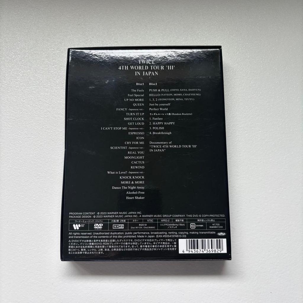 [USED] TWICE 4TH WORLD TOUR III DVD First Press Limited Edition