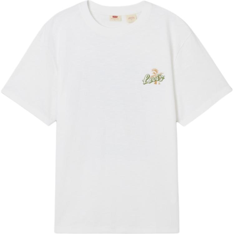 

Levis Свободная Повседневная Универсальная Мягкая Удобная Рубчатая Футболка с Круглым Вырезом и Коротким Рукавом Мужские Топы 003LB-0000 M