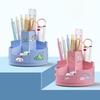 Multi Purpose Pen Holder Dustproof Cosmetic Display Case Organizer 7 Grids Makeup Brush Holder Office Desktop Home