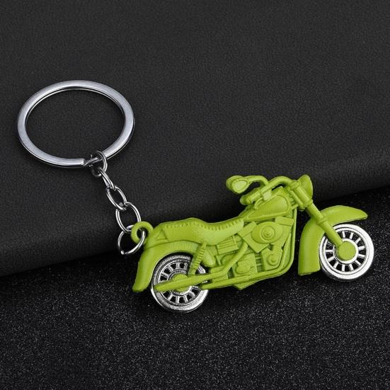Keychain Pendant Motorcycle Design Zinc Alloy Key Chain with Metal Chain Buckle Lightweight Key Holder Backpack Car Accessory