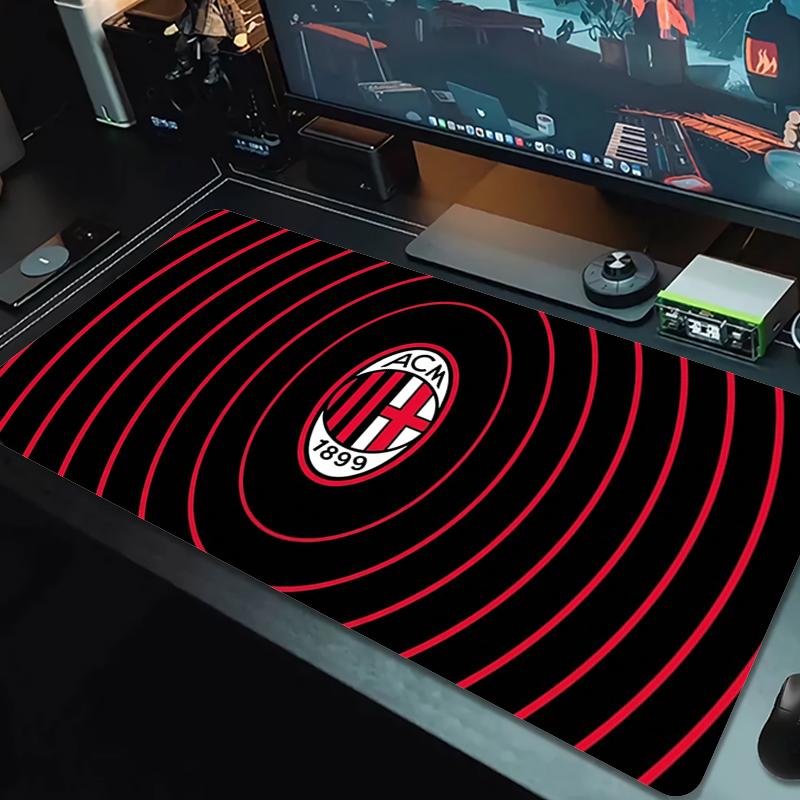 AC Milan Muismat Grote Gaming Tafelkussen Antislip Laptop Tablet Grote Muismat XXL Mat Mini PC Speelmat Met Vergrendelrand_xia