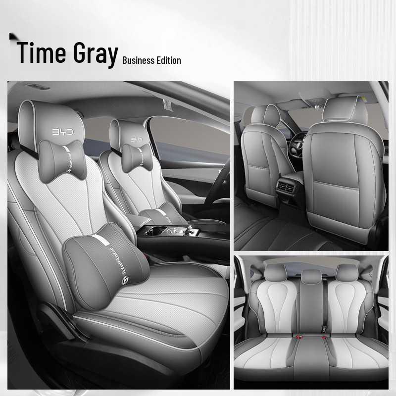 BYD Sea Lion Leather Seat Cushion - Fits 25 Car Models, All-Season, Breathable, Full Coverage.