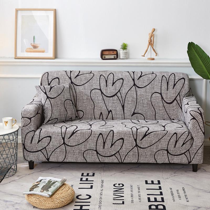 Elastic Tight Wrap All -Inclusive Sofa Cover For Living Room Spandex Couch Cover Sectional Furniture Slipcover 1 2 3 4 Seater for Home