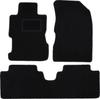 Schwarze Velours-Fußmatten für: Honda Civic VII Limousine (2001-2005)