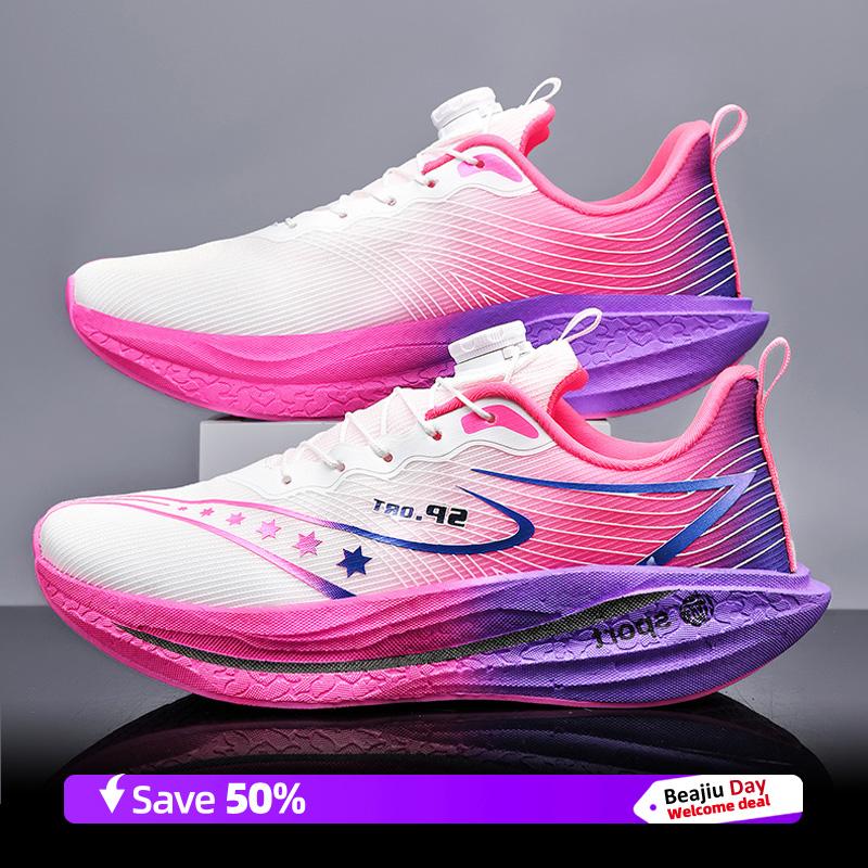 

Running Shoes Men Training Speciality Marathon Sports Breathable Lightweight Women s Comfortable Nonskid Leisure Sneakers 45 золотий