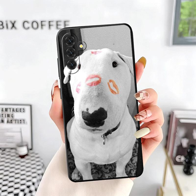Bull Terrier Dog Cute Puppies Soft Phone Case for Samsung A17 A37 A57 A16 A26 A36 A56 A15 A25 A35 A55 A14 A24 A34 A54 A13 A23 A3