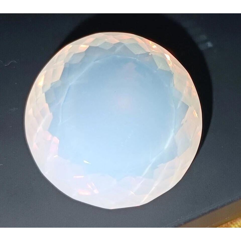 Natural White Opal 100 Ct+ Round Cut Certified Stunning Loose Gemstone