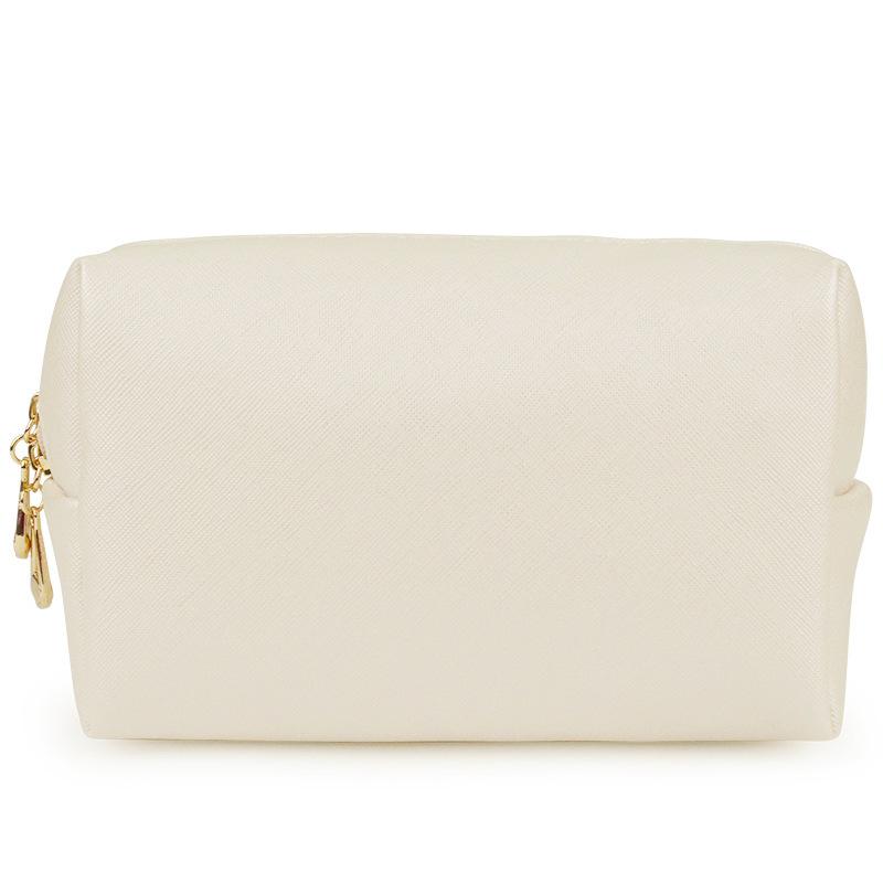 Cosmetic Bag Women Popular Product Pu Hand-Held Portable Square Waterproof Zipper Cute Travel Makeup Skincare Bag