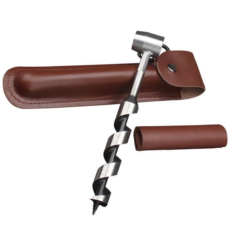ABBP-Enhanced Tools 10'' Hand Auger Wood Drill, Settlers Wrench For Efficient Drilling Outdoor Survival Gear