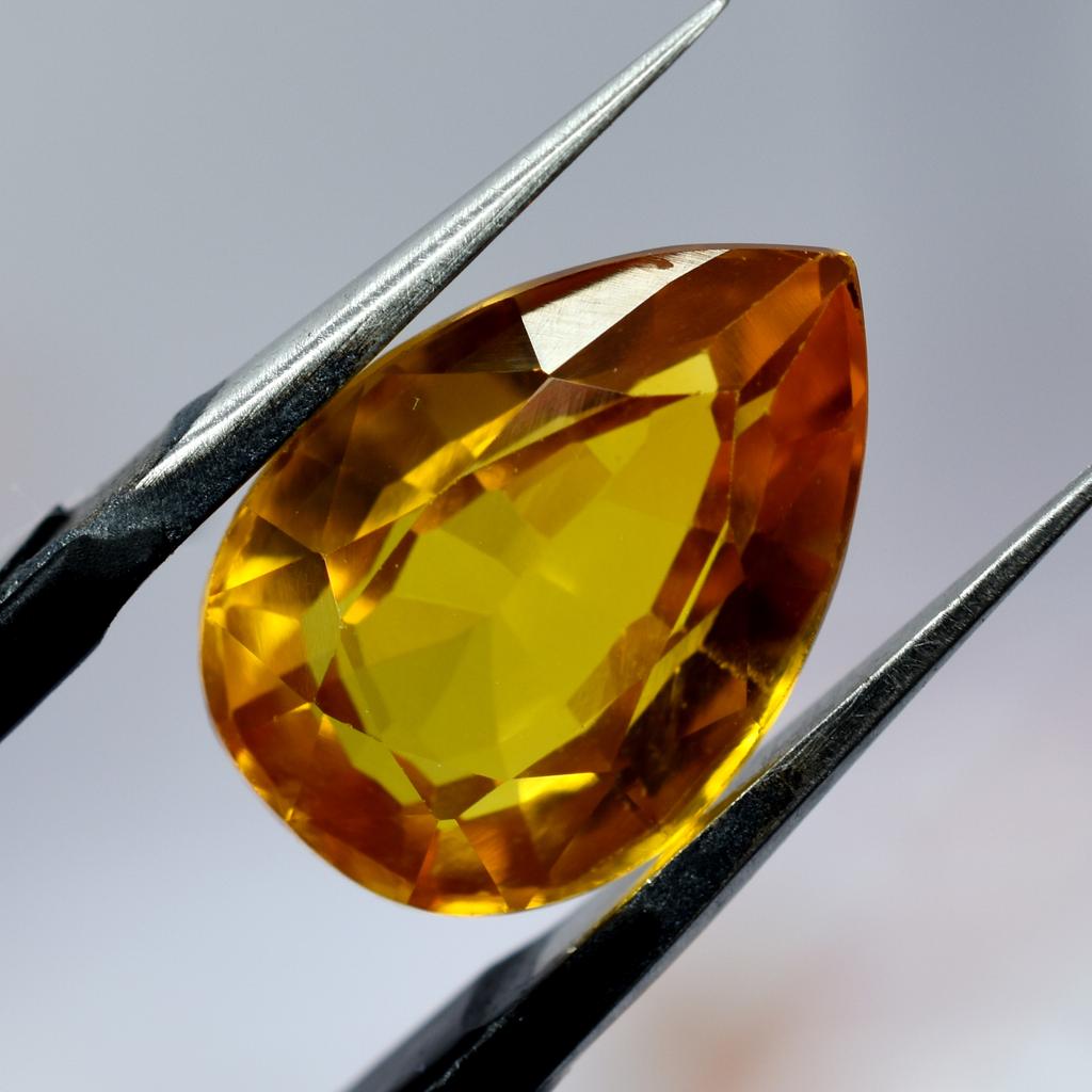 Natural Unique Orange SAPPHIRE Pear Cut 5.80 Ct Jewelry Making Gems