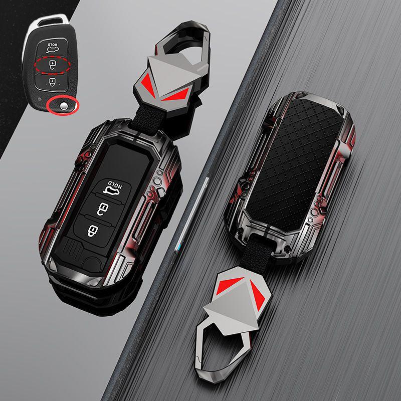 Zinc Alloy Car Key Case Cover Fob For Hyundai Sonata Elantra Tucson I40 I20 I10 Ix35 Ix45 Creta Silicone Santa Fe Accessories