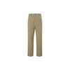 Uniqlo Solid Color Business Zipper Wide Leg Casual Pants Unisex Bottoms Dark-Beige 462197-32