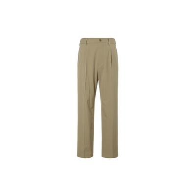 Uniqlo Solid Color Business Zipper Wide Leg Casual Pants Unisex Bottoms Dark-Beige 462197-32