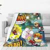 Rayman Advanture Game Cartoon Fleece Throw Blankets Funny Art Blanket for Bed Couch Ultra-Soft Bedding Rug Piece Multifunction