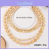 Bohemiskt Flerlagers Träpärlhalsband För Kvinnor Sommar Modeaccessoar