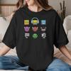 Geometry Cube Dash TShirts for Unisex Unisex Funny 100 Cotton Tee Shirt Crewneck Short Sleeve T Shirts Classic Tops