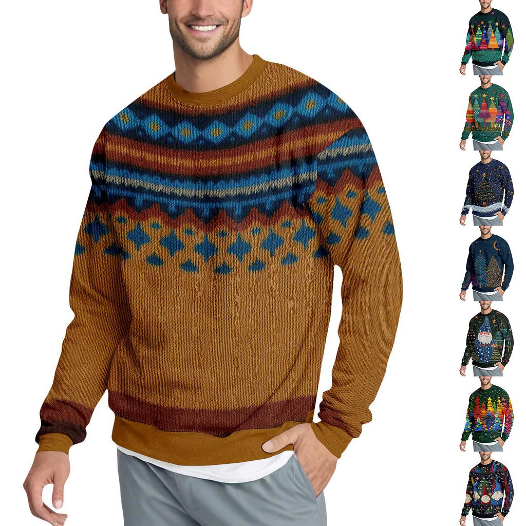 Vánoční potisk Volná pánská mikina