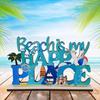 Beach Wooden Ornament Coastal Style Letter Dcor For Home And Event Decoration