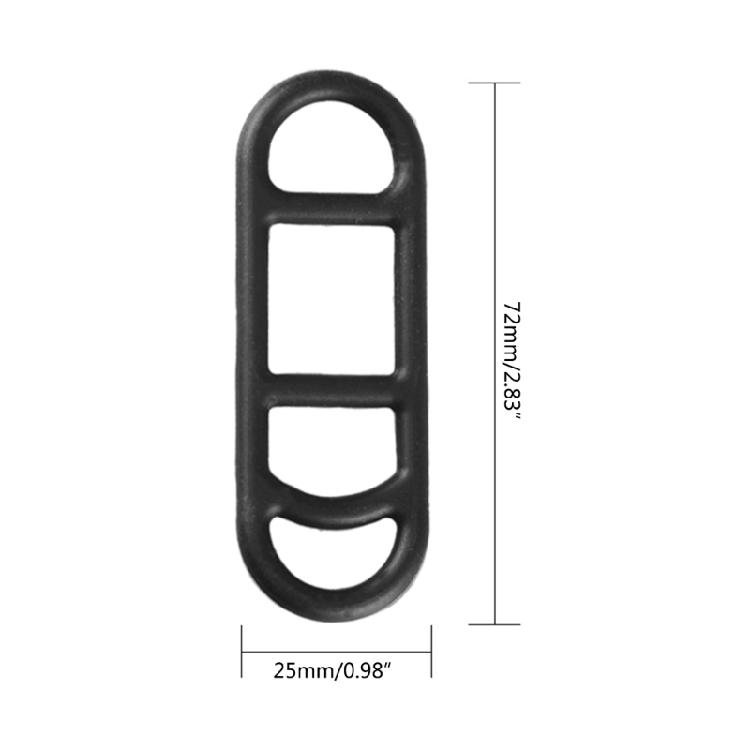 10 Pcs Bike Mounting Bands Elastic Fixed Straps Bicycles Light Silicone Strap