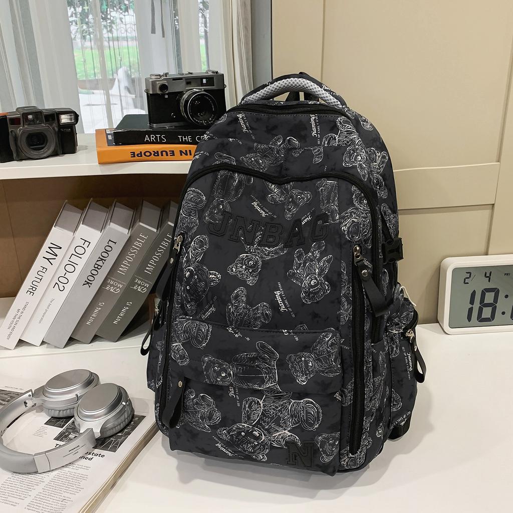 Schoolbag new Korean version of high-value junior high school schoolbag to reduce the burden and protect the spine, light and large-capacity male 