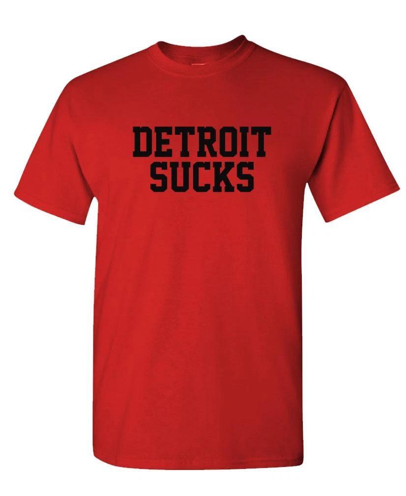 DETROIT SUCKS - Unisex Cotton T-Shirt Tee Shirt 2XL