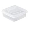 3PCS PP Sliced Cheese Container Flip Lid Cheese Food Container Cheese Storage Box  For Refrigerator