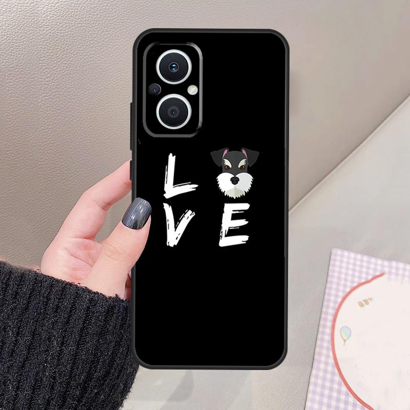 

Schnauzer Puppy Dog Art Funda For OPPO Reno 14 10 11 12 13 Pro 12F 11F 13F 14F 7 8 Lite OPPO Find X9 X8 X6 Pro Case OPPO Reno8 T 4G