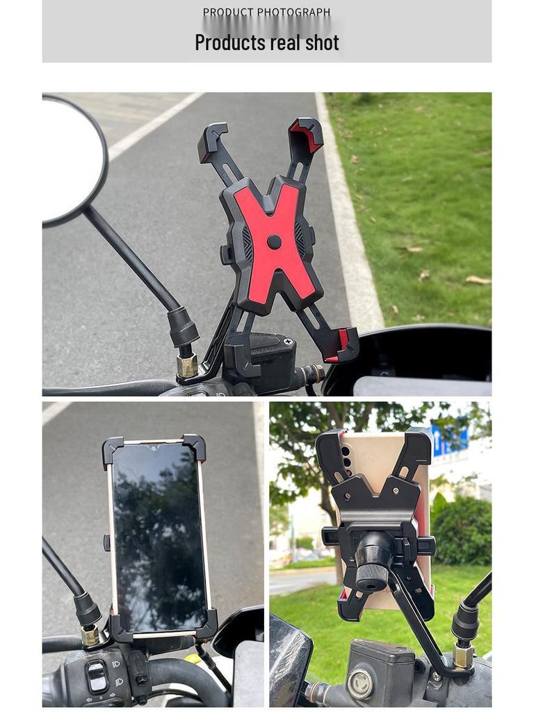Four-Claw Phone Holder for Delivery Riders: Secure Mount for Bikes and Motorcycles