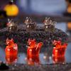 10/20Pcs Luminous Mini Resin Ducks Glow In The Dark Cool Style Mini Duck Figures For Diy Fairy Garden Micro Landscape Aquarium