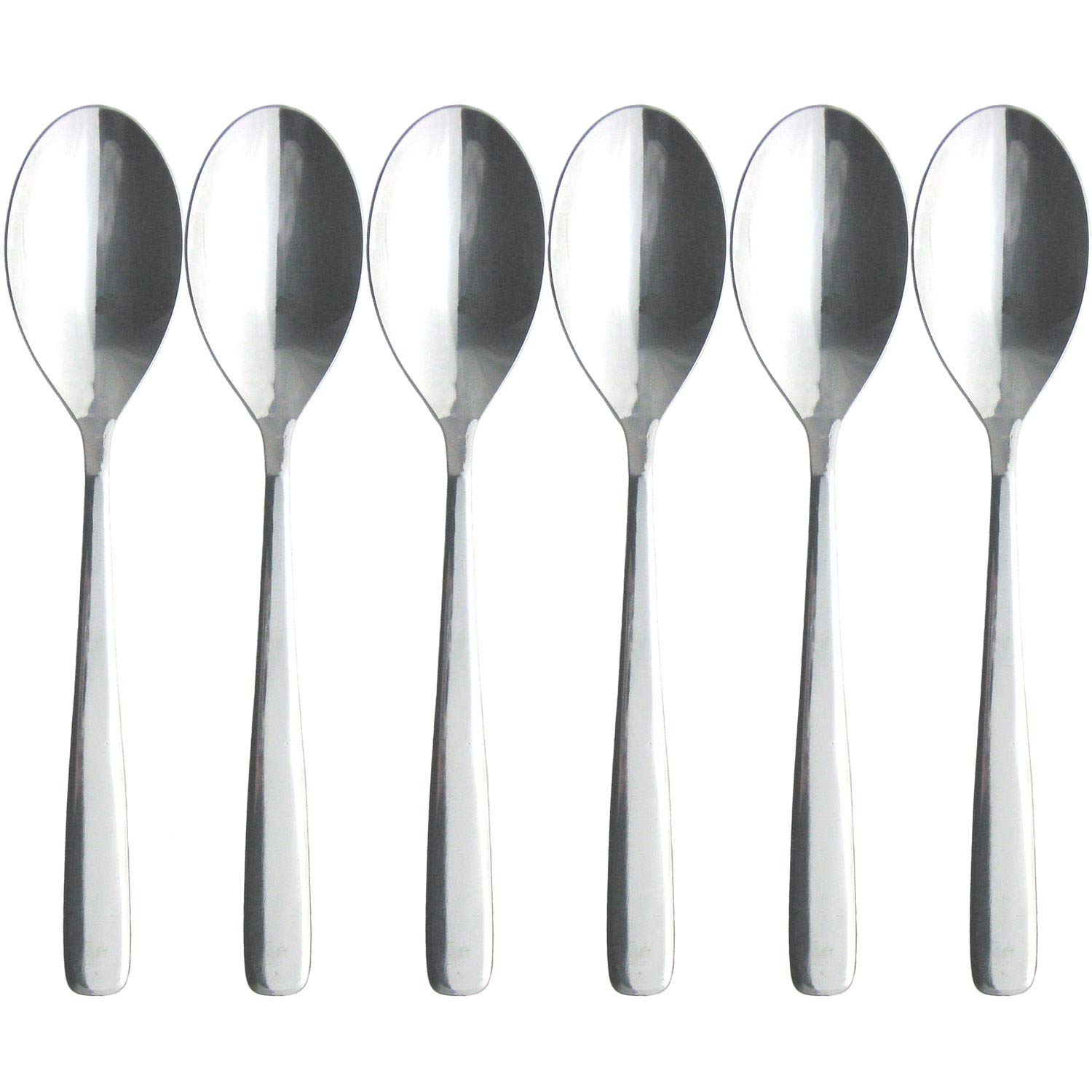 

Nagao Slim Dinner Spoons Stainless Steel Made in Japan 5+1 18.4cm