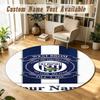 Round Rug Custom NameWest Bromwich Albion FC Pattern Non Slip Carpet Home Floor Decor