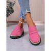 Low-top Single Shoe Women's 2025 Autumn New Muffin Thick-heeled British Loafers