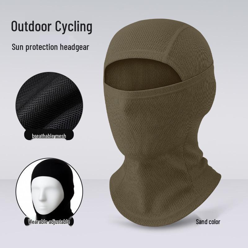 Quick-Dry Multifunctional Summer Cycling Face Mask: Breathable, Sun-Protective, Ice Silk Balaclava & Headband